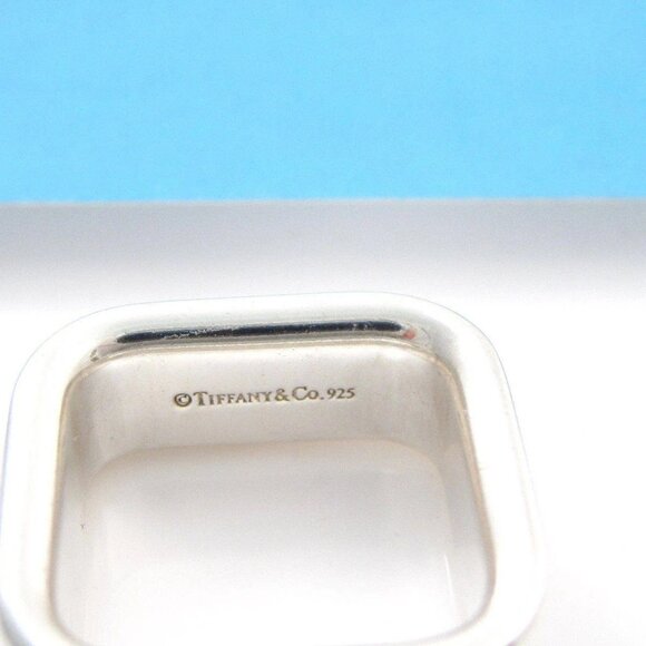 Like New Authentic Tiffany & Co. Sterling Silver 1837 Square Ring - Size 4 - Picture 4 of 4